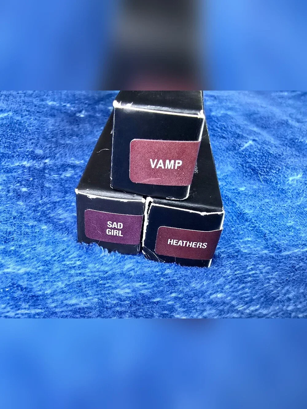 ABH Matte Liquid Lipstick 3-Pc Bundle - Vampy Dark Shades New Boxed